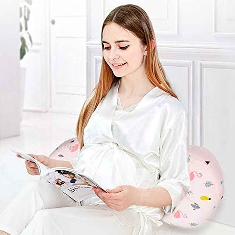 Pregnancy Pillow - Extra Soft Double Wedge Maternity Belly Support with Ergonomic Design, Non-Slip Backrest & Side Sleeper for Pregnant Moms - Comfortable