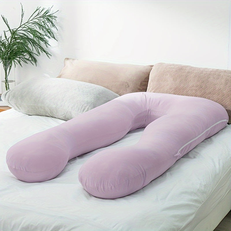 Classic U-Shaped Maternity Pillow, Pillowcase Made of Viscose from Bamboo, Y Soft, 360° Body Support, Cooling Sleep All Night