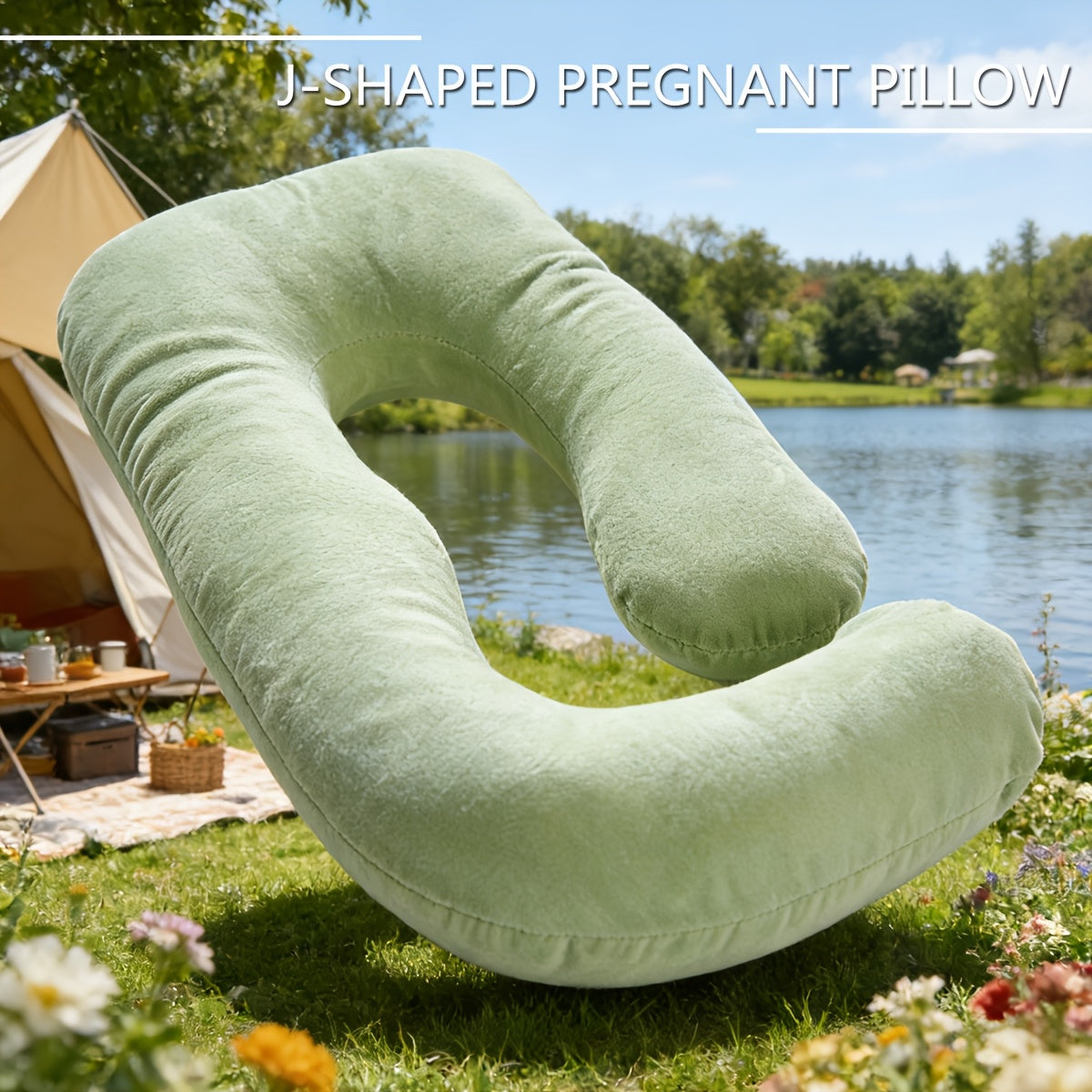 Soft Plush Pregnancy Waist Support Pillow, Skin-Friendly Side Sleeping & Full Wrap-Around Support for Pregnant Women